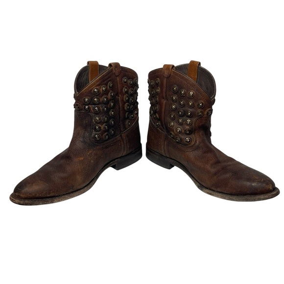 *FRYE*‎ Distressed Wyatt Booties. Women Size 9 - Picture 1 of 13